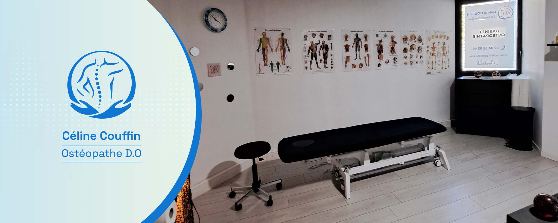 Salle d'examen de Céline Couffin Ostéopathe D.O à Labège